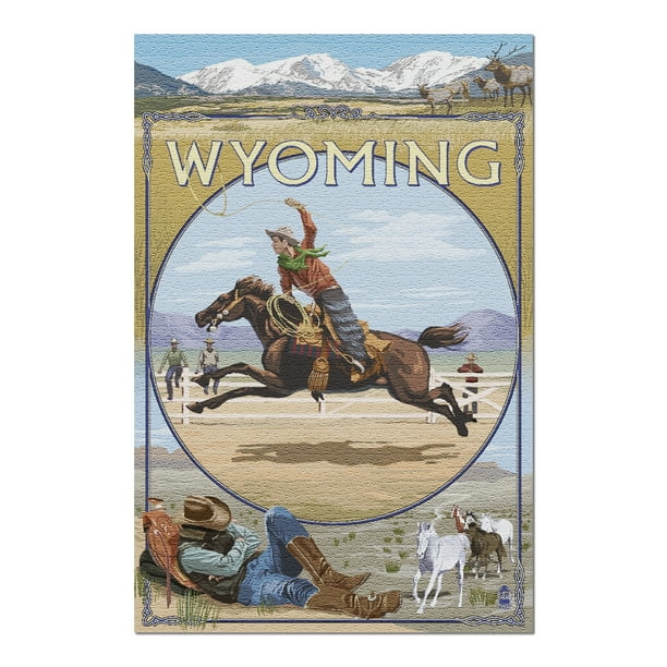 Wyoming Cowboys Jigsaw Puzzle